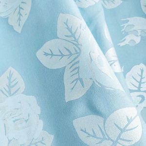 Наперник тик смесовой на молнии диз. № Blue rose