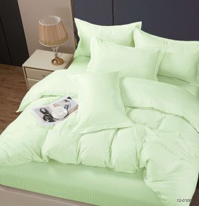 КПБ Микрофибра-страйп "Pandora" диз. № 1х1 (12-0109) Светлая мята (N)