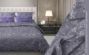 КПБ Бязь "Бояртекс" диз. № 202 Валенсия, 2/9 Вид, сине-сереневый (L)