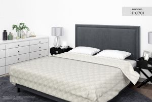 Покрывало "Бояртекс" ультрастеп гл/кр. диз. №11-0701 Молоко (верх/низ молоко)