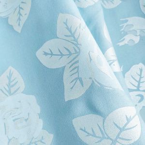 Наперник тик смесовой на молнии диз. № Blue rose