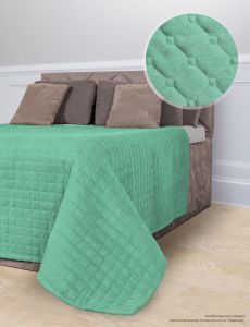 Покрывало "Luxor" стеганое диз. №14-5713 Изумруд