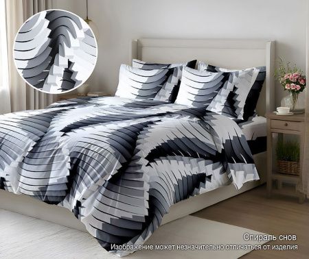 КПБ Полисатин "Pandora" 5D диз. № (SHZY-8217) Спираль снов