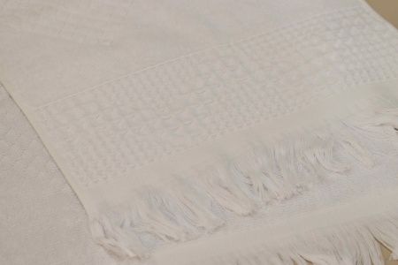 Полотенце махровое Luxor диз. Криспи 50х90 белый