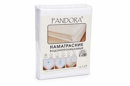 Наматрасник водонепроницаемый ТМ Pandora / борт 30/ 200х200х30