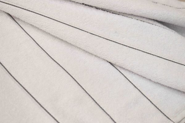 Полотенце махровое Luxor диз. Страйп 70х130 белый 3